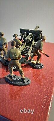 RARE BRITAINS 17587 WWII BRITISH ARTILLARY 25lb FIELD GUN WITH CREW NMIB 2005