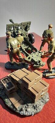 RARE BRITAINS 17587 WWII BRITISH ARTILLARY 25lb FIELD GUN WITH CREW NMIB 2005