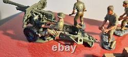 RARE BRITAINS 17587 WWII BRITISH ARTILLARY 25lb FIELD GUN WITH CREW NMIB 2005