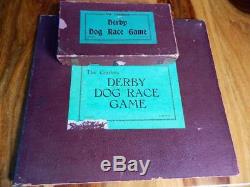 RARE CARDORA DERBY DOG RACE GAME JOHILLCO VINTAGE PREWAR 1930s LEAD GREYHOUNDS
