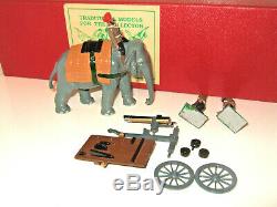 RARE Trophy Miniatures EQ 26 B Indian Army Elephant Gatling Gun Set & Crew, 54mm
