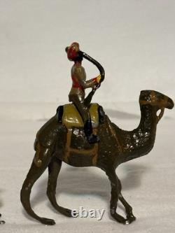 RARE Vintage Britains 123 Bikaner Camel, Rider And Ostrich Pulling Cart Full Set