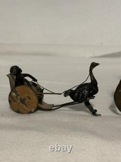 RARE Vintage Britains 123 Bikaner Camel, Rider And Ostrich Pulling Cart Full Set