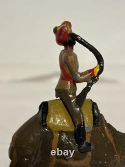 RARE Vintage Britains 123 Bikaner Camel, Rider And Ostrich Pulling Cart Full Set