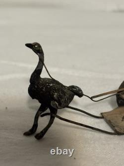 RARE Vintage Britains 123 Bikaner Camel, Rider And Ostrich Pulling Cart Full Set