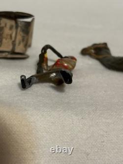 RARE Vintage Britains 123 Bikaner Camel, Rider And Ostrich Pulling Cart Full Set