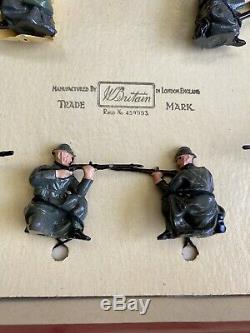 RARE Vintage Britains Soldiers Infantry Of The Line No. 1383 14 Pcs Belgium Army
