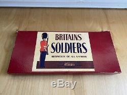 RARE Vintage Britains Soldiers Infantry Of The Line No. 1383 14 Pcs Belgium Army