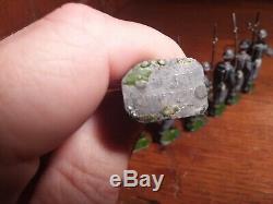RARE Vtg Britains 8 French line infantry marching at the slope marked DEPOSE