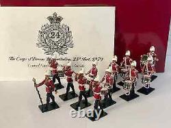 Rare 12 Piece Britains 48008, The Corps of Drums 2nd Battalion, 24th Foot 54mm