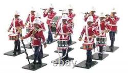 Rare 12 Piece Britains 48008, The Corps of Drums 2nd Battalion, 24th Foot 54mm
