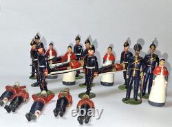 Rare 1905 Britains Set 137 Army Medical Service 24 piece Complete Excellent Lead