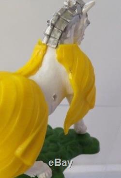 Rare Britains Swoppets Mounted Knight With Yellow Blanket Plastic 1.32 Scale