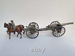 Rare Britains/simon Et Rivollet (depose Sr France) Wwi Gun Team + Cannon 1920