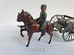 Rare Britains/simon Et Rivollet (depose Sr France) Wwi Gun Team + Cannon 1920