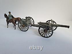 Rare Britains/simon Et Rivollet (depose Sr France) Wwi Gun Team + Cannon 1920