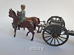 Rare Britains/simon Et Rivollet (depose Sr France) Wwi Gun Team + Cannon 1920