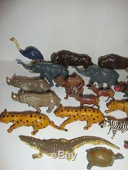 Rare Large Collection John Hill & Co Hollowcast Lead Zoo Animals Superb