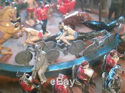 Rare Large Collection Of Vintage Britains Mammoth Lead Circus Over 100 Pc