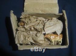 Rare Original Box of 12 Vintage Britains Ltd No. 599 Jersey Cow Lead Farm Figure