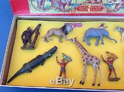Rare Original Crescent Lead Zoo Safari Toy Set C1940/50