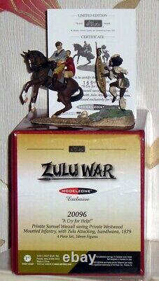 Rare Zulu War Modelzone Excl 20096 A Cry For Help Private Samuel Wassall New