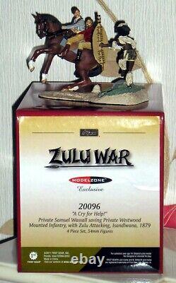 Rare Zulu War Modelzone Excl 20096 A Cry For Help Private Samuel Wassall New