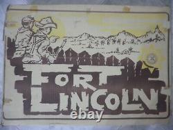 Raro Fortino Fort LINCOLN anni 70° Con Soldatini Buffalo Soldiers Britains DSG