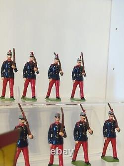 Repainted Vintage Britains Spanish Infantry 24 Figure Toy Soldier Set