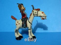 Sacul 1951-54 Very Rare Lead Cowboy Hank & Silver King Childrens Tv Characters