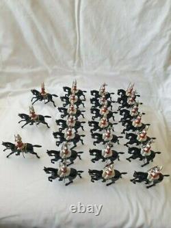 Set Of 24 Britains Mounted Lifeguards With Movable Arms