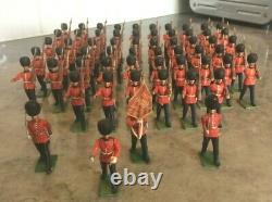 Sixty Britains Herald 1/32Scale Eyes Right Marching Soldiers of the Scots Guards