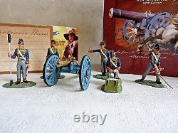 Soldat de plomb BRITAINS 00290 Waterloo royal artillery unit with cannon