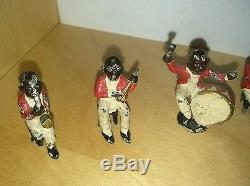 Stoddart. Childrens Negro Jazz Band LEAD Figures Rare. Toy. 1/32