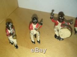 Stoddart. Childrens Negro Jazz Band LEAD Figures Rare. Toy. 1/32