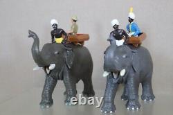 TIMPO TOYS BRITAINS SCHLEICH INDIA BIG GAME TIGER HUNT with ELEPHANT oc
