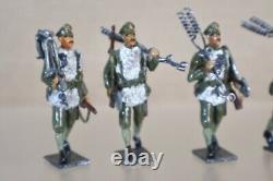 TOY ARMY WORKSHOP WWI 6 x BRITISH INFANTRY SOLDIERS BARBED WIRE LAYING PARTY oi