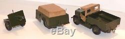 TT07 Britains post WW2 Clockwork set 2048 (Beetle Lorry, Trailer & 25 Pdr.) VG
