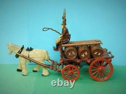 Taylor & Barrett Rare Pre-war Lead Horse Drawn Brewers Dray Complete Set No Box