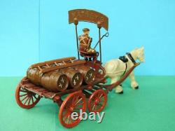 Taylor & Barrett Rare Pre-war Lead Horse Drawn Brewers Dray Complete Set No Box