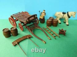 Taylor & Barrett Rare Pre-war Lead Horse Drawn Brewers Dray Complete Set No Box