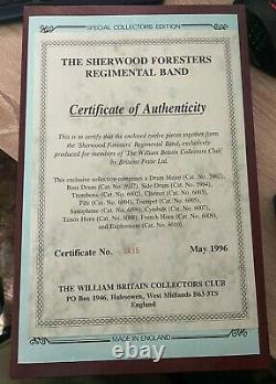 The William Britain's Collectors Club 1996 Band of the Sherwood Foresters