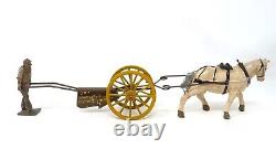 Tootsie Toys For Johillco Diecast & Wire Horse Drawn Plough Very Rare Set