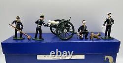 Toy Soldiers Royal Horse Artillery Gun Cleaning Crew 132 metal MIB MF44