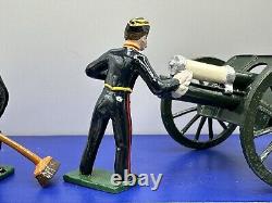Toy Soldiers Royal Horse Artillery Gun Cleaning Crew 132 metal MIB MF44