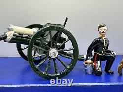 Toy Soldiers Royal Horse Artillery Gun Cleaning Crew 132 metal MIB MF44
