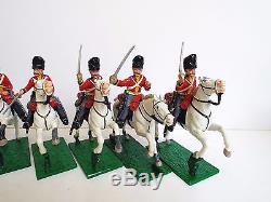 Trophy Miniatures Napoleonic War 2nd Dragoons Scots Greys Mounted X9 (bs1962)