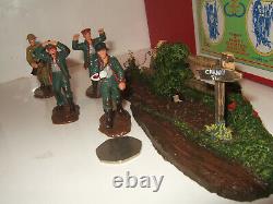 Trophy Set GW-D9 WW1, U. S. Sgt Alvin York & 3 German Prisoners & Terrain, 54mm