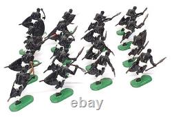 Unknown Brand ZF018 18x Zulu Warrior Metal Figures Appx 50mm Tall