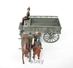 VINTAGE BRITAINS LEAD 54mm TOY SOLDIERS SET 146 RASC HORSE DRAWN SERVICE WAGON